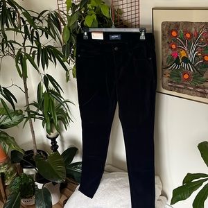Old navy velvet navy blue/dark blue rockstar pant